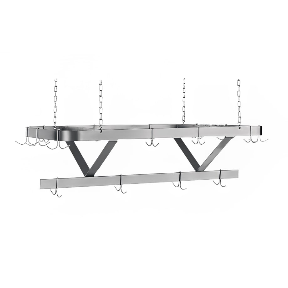 Commercial stainless steel pot rack online