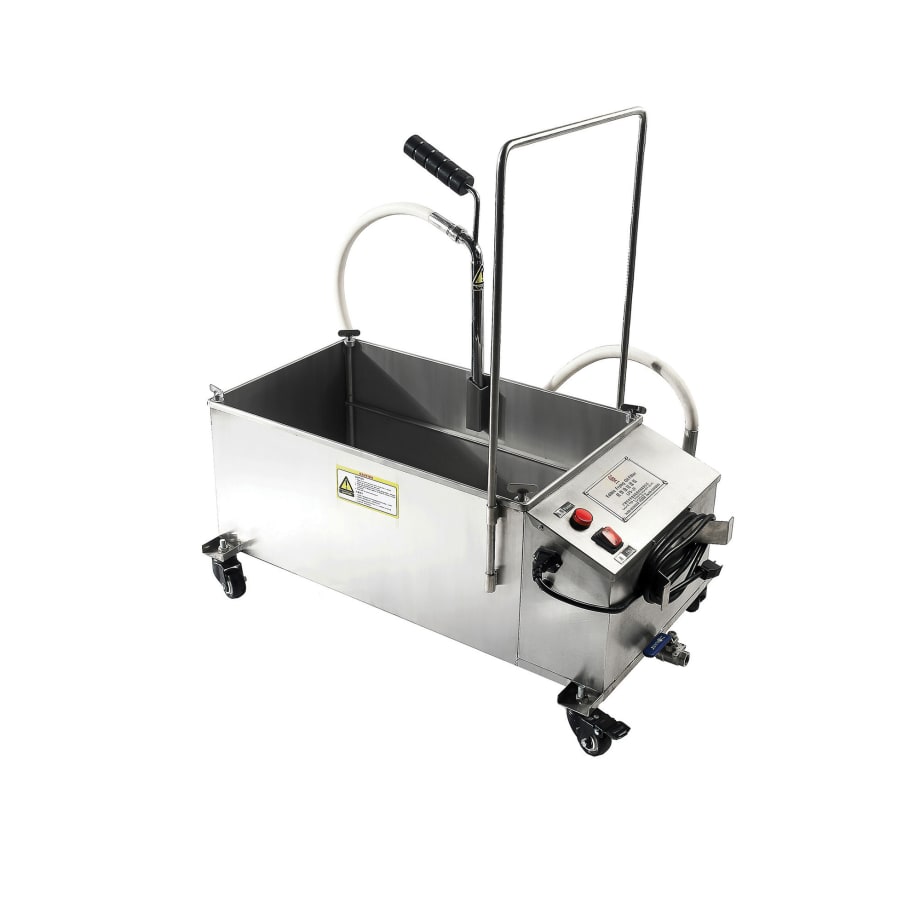 55L Commercial Fryer Oil Filter System - 304 Stainless Steel, LYC-55L