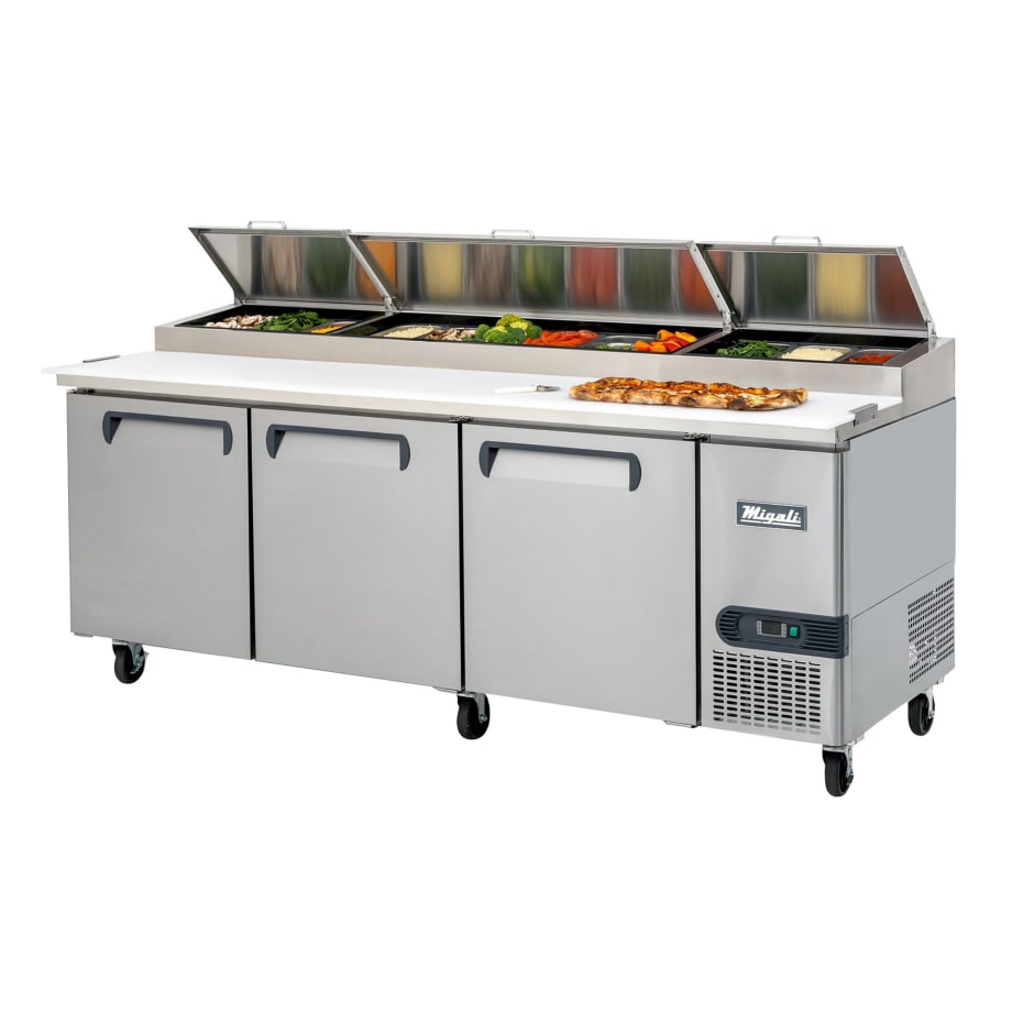 Migali 93" Pizza Prep Table C-PP93-HC