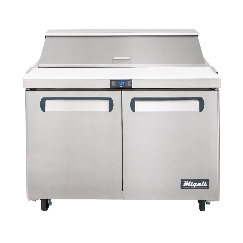 Migali 48" Sandwich/Salad Prep Table C-SP48-12-HC