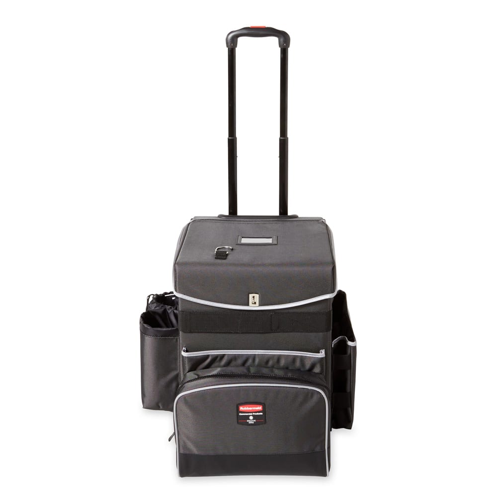 Rubbermaid 1902466 21 1/4" Housekeeping Cart w/ Adjustable Dividers ...