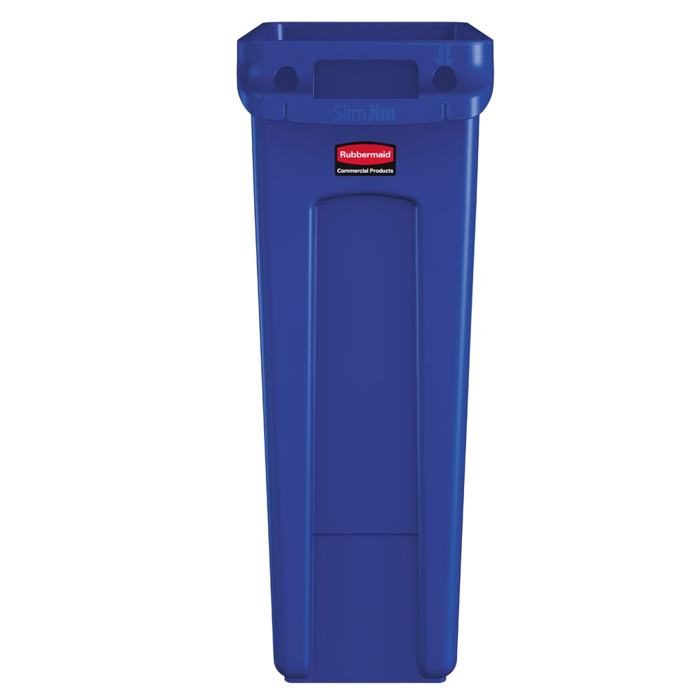 Rubbermaid 1956185 23 gal Rectangle Slim Trash Can, 22
