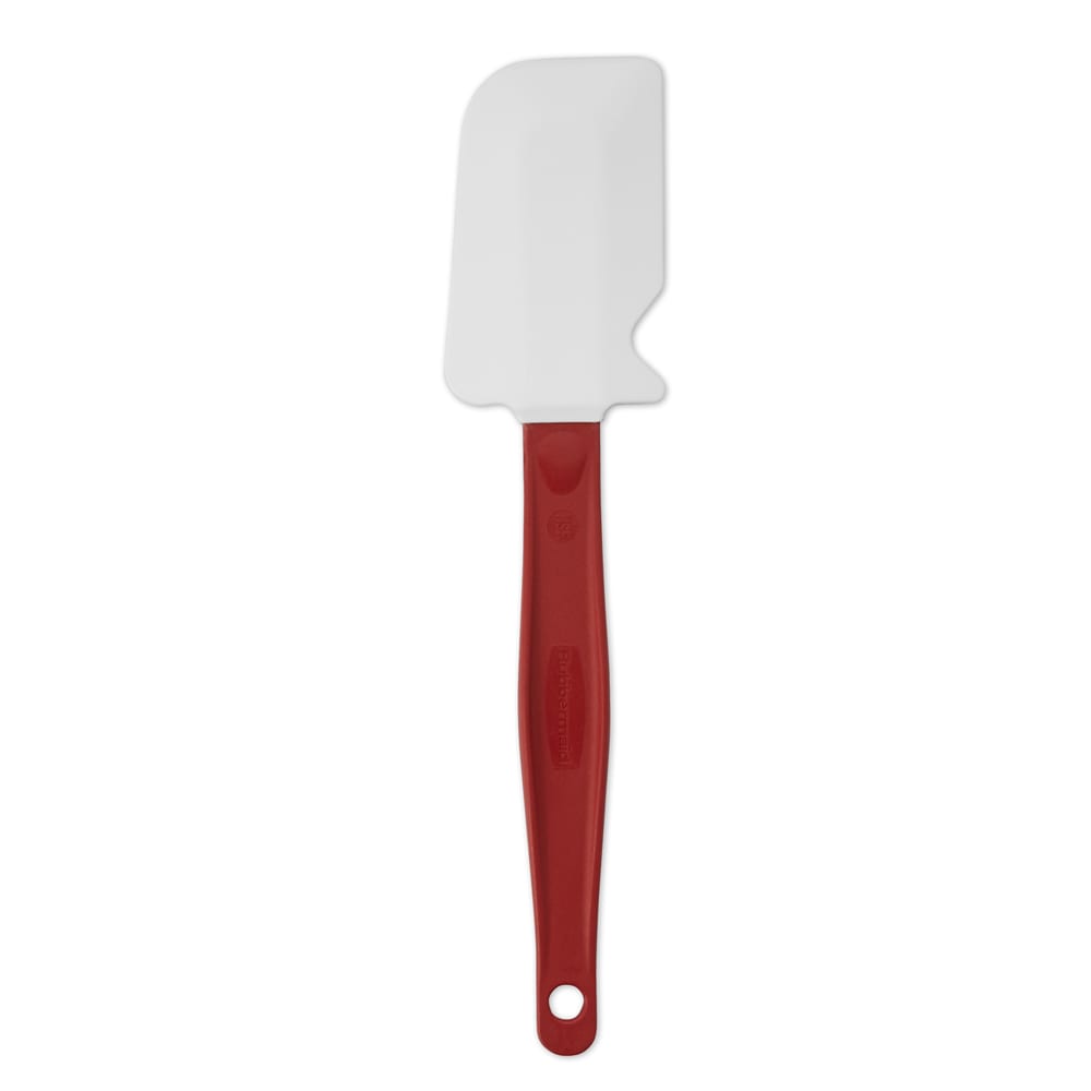 Rubbermaid FG1962000000 9 1/2" Scraper Spatula Red Handle