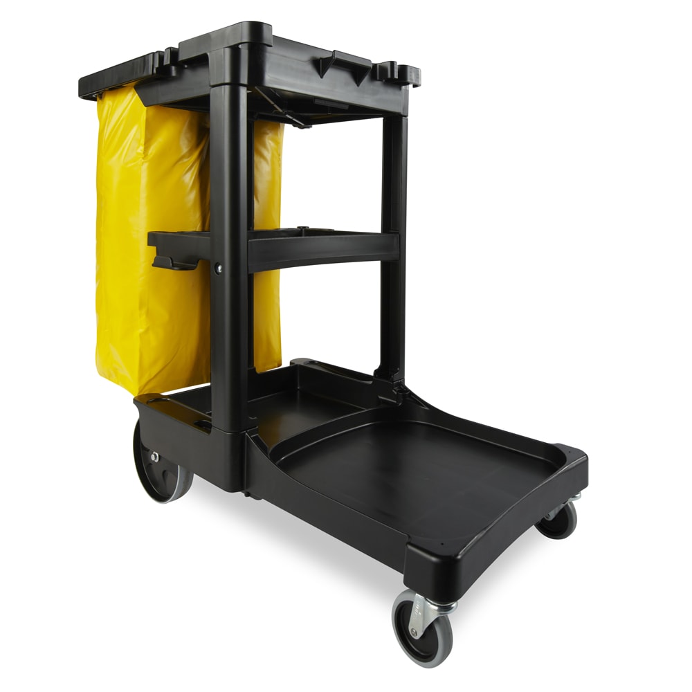 Rubbermaid FG9T73L8 BLA Folding Bag Bucket Platform attachment for Janitor Cart 