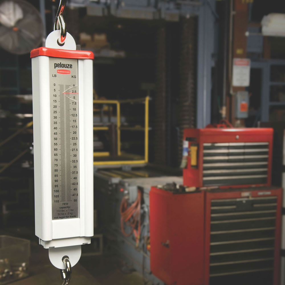 Rubbermaid FG007810000000 Pelouze Mechanical Vertical Hanging Scale 110