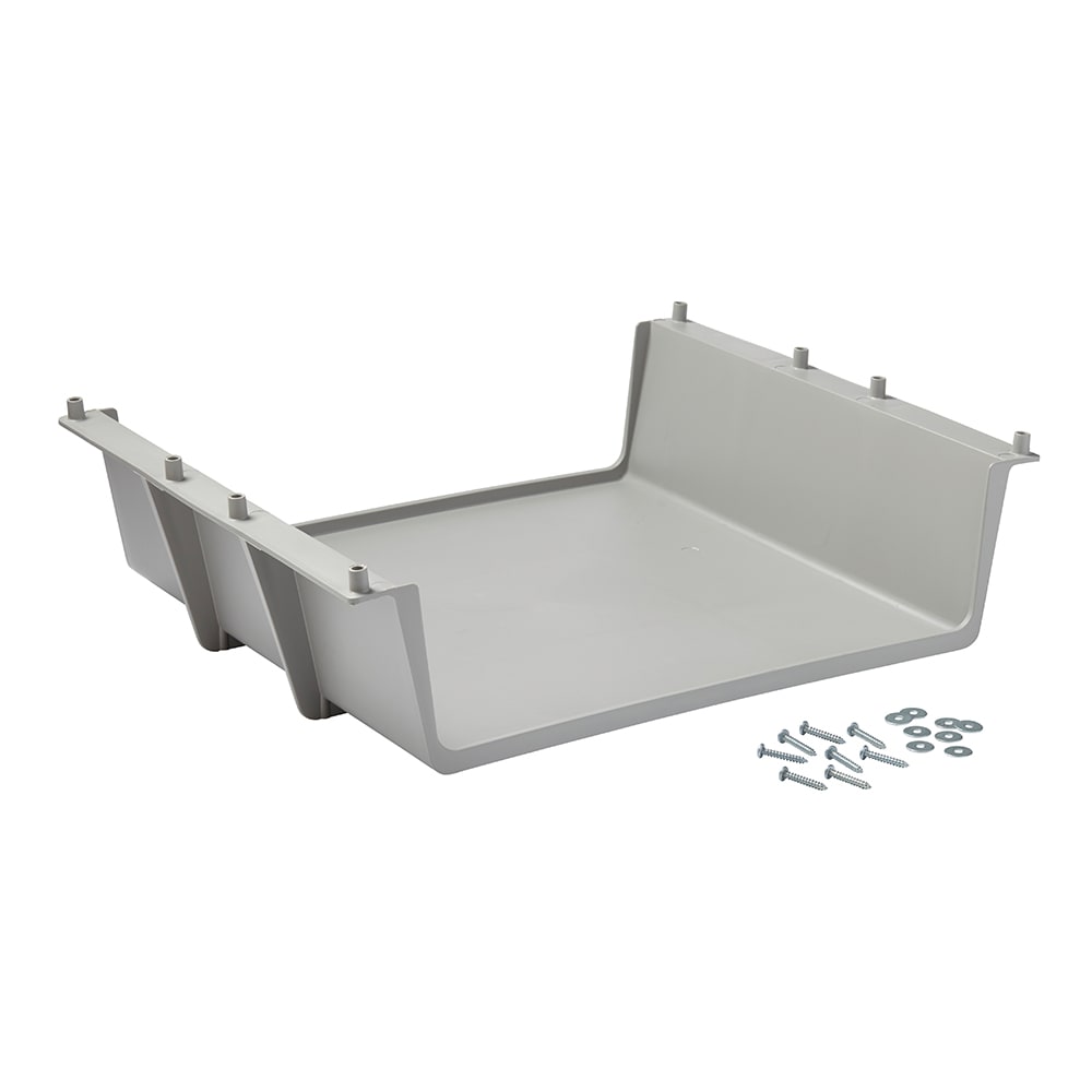 Rubbermaid FG619600 PLAT 25 3/8" Under Deck Shelf Kit, Platinum