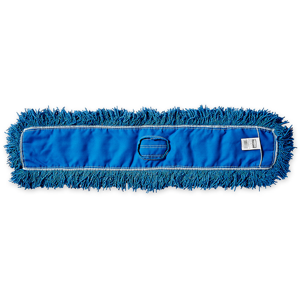 Rubbermaid FGJ35500BL00 36" Dust Mop Head Only w/ Twisted Loop Ends, Blue