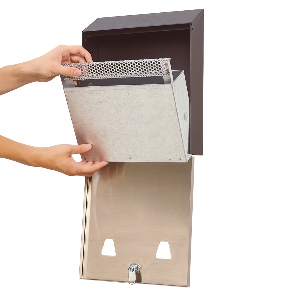 Rubbermaid FGR1012EBK Mounted Cigarette Receptacle Outdoor Rated