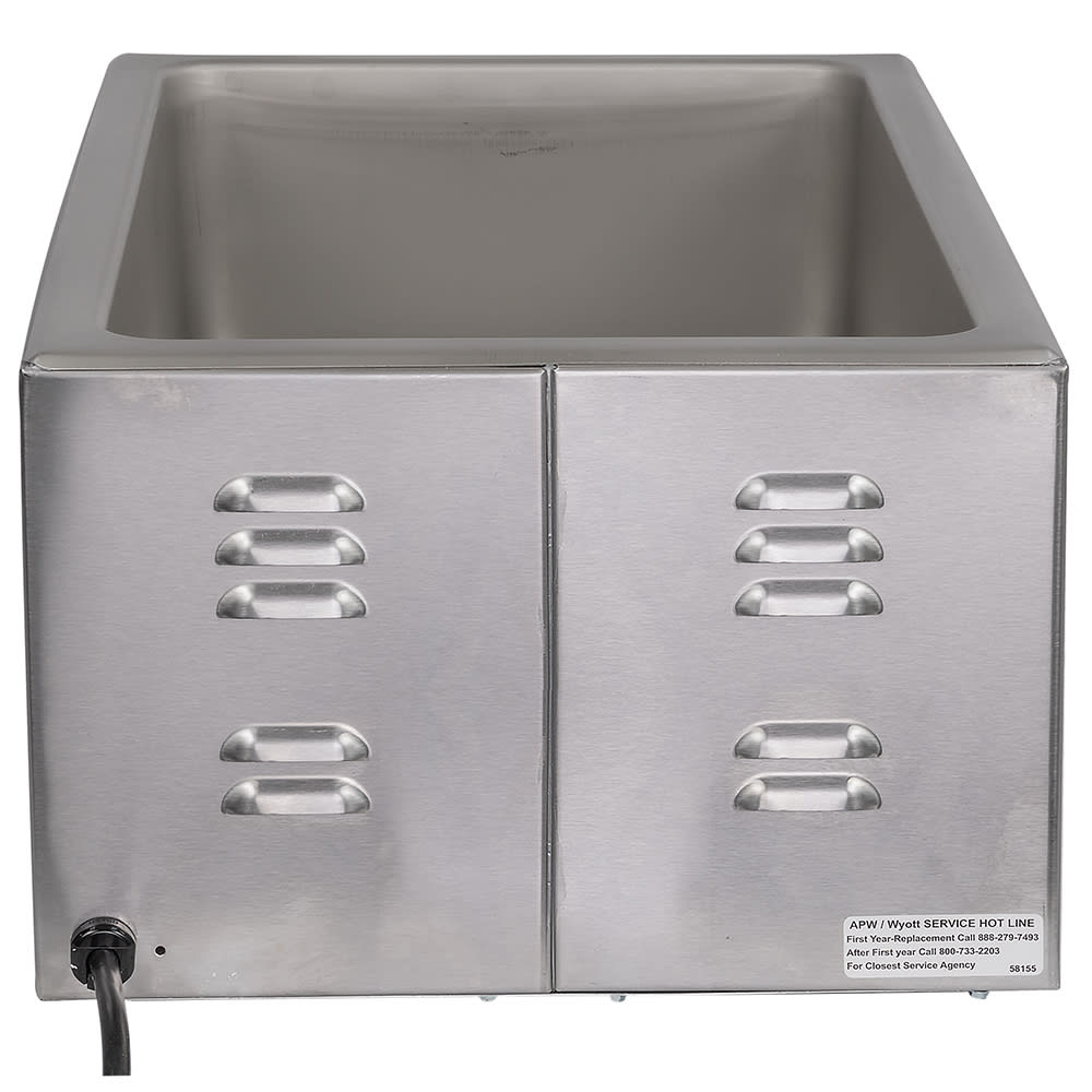 APW CW2AI Countertop Food Warmer Dry w/ (1) Full Size Pan Wells, 120v