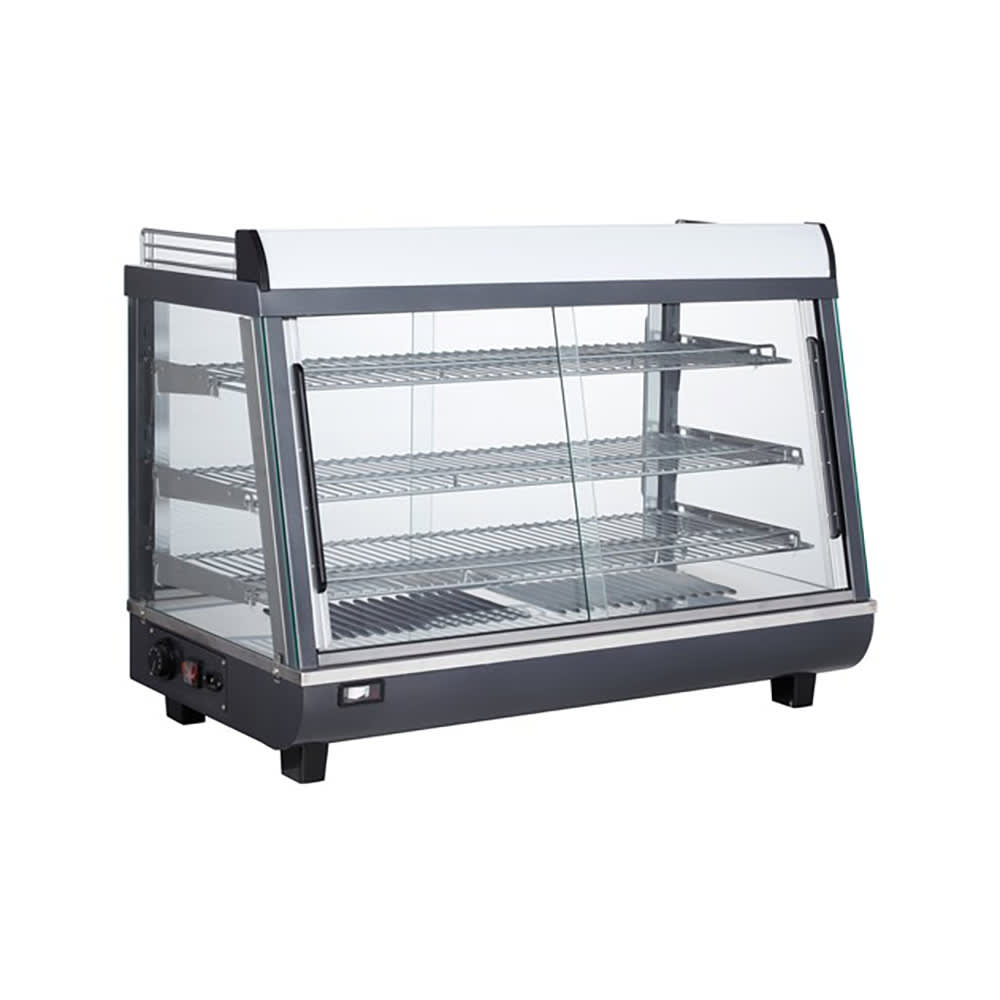 Bakemax BMTSC36 36" Dual Service Countertop Heated Display Case (3