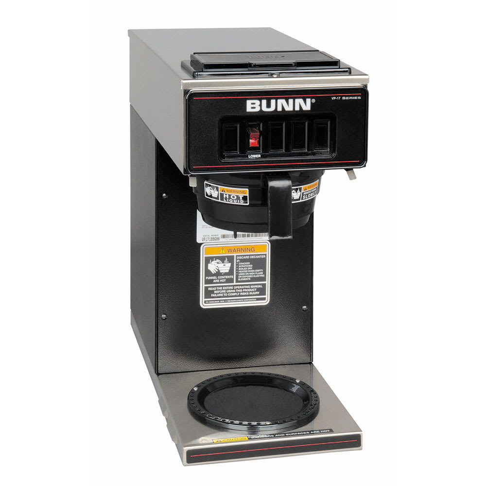 bunn 3 burner coffee maker manual
