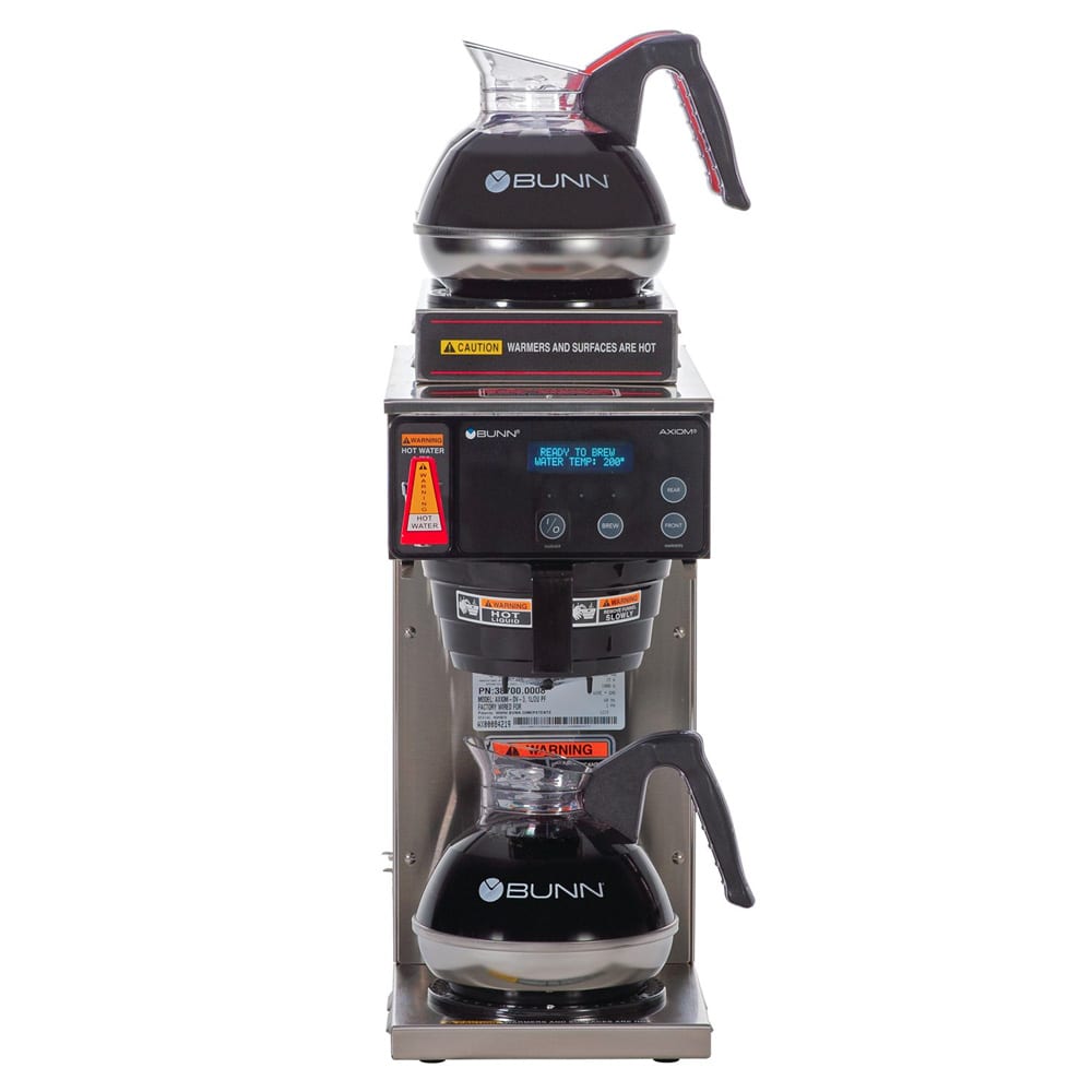 Bunn AXIOMDV3 AXIOM® Medium Volume Decanter Coffee Maker Automatic, 7 1/2 gal/hr, 120v