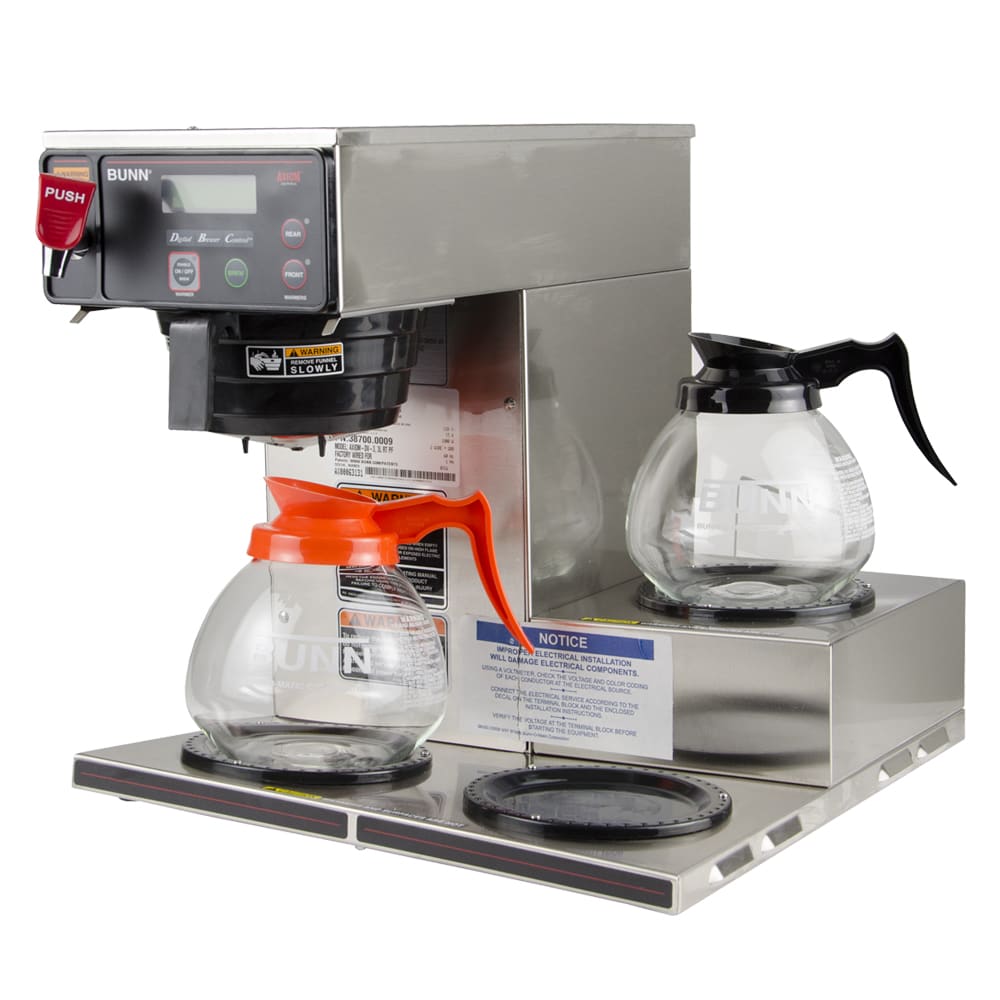 Bunn AXIOMDV3 AXIOM® Medium Volume Decanter Coffee Maker Automatic, 7 1/2 gal/hr, 120v