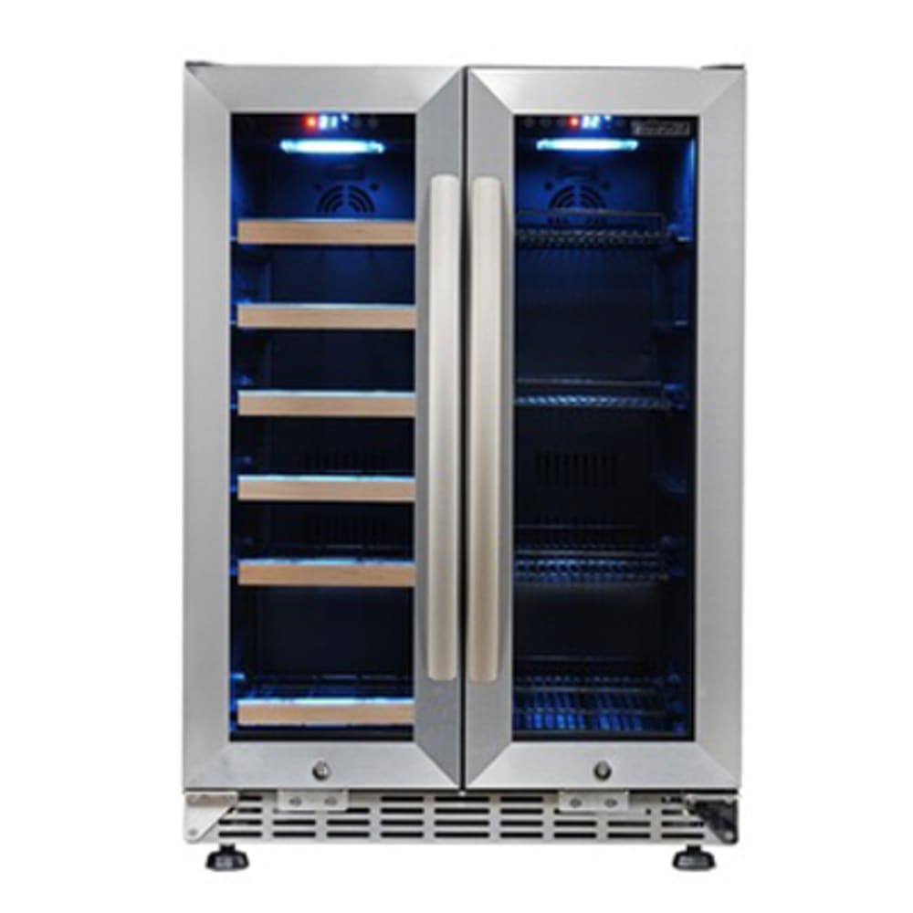Eurodib USF36B 29 1/2" Two Section Wine Cooler w/ (2) Zones 18 Bottle