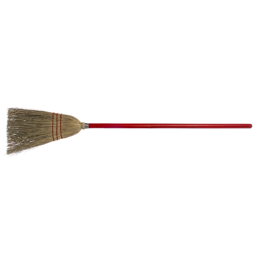 Flo-Pac Short Length Lobby Broom Corn Broom For Cleaning
