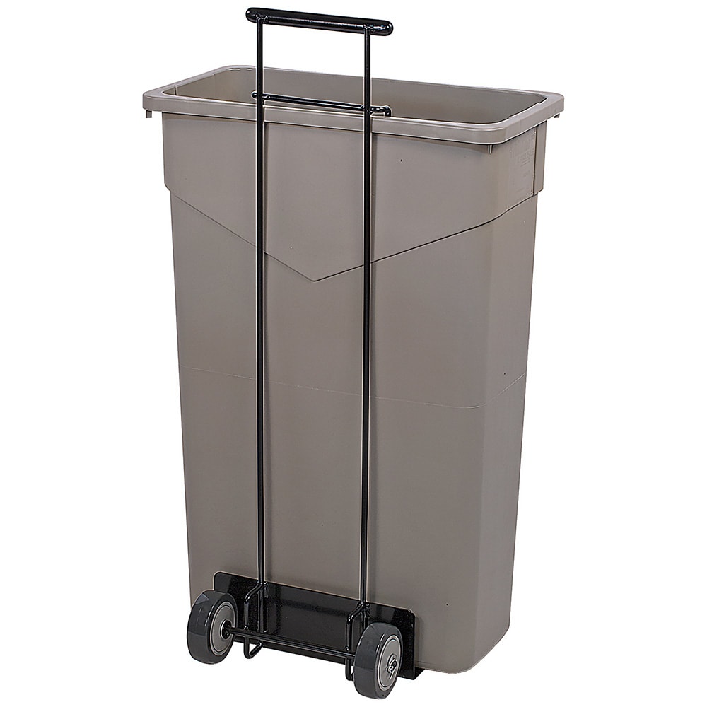 Carlisle 36920103 Rectangular Metal Trash Can Dolly w/ Flat Center