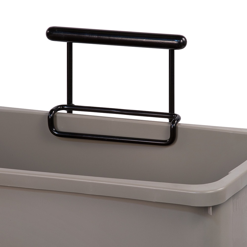 Carlisle 36920103 Rectangular Metal Trash Can Dolly w/ Flat Center