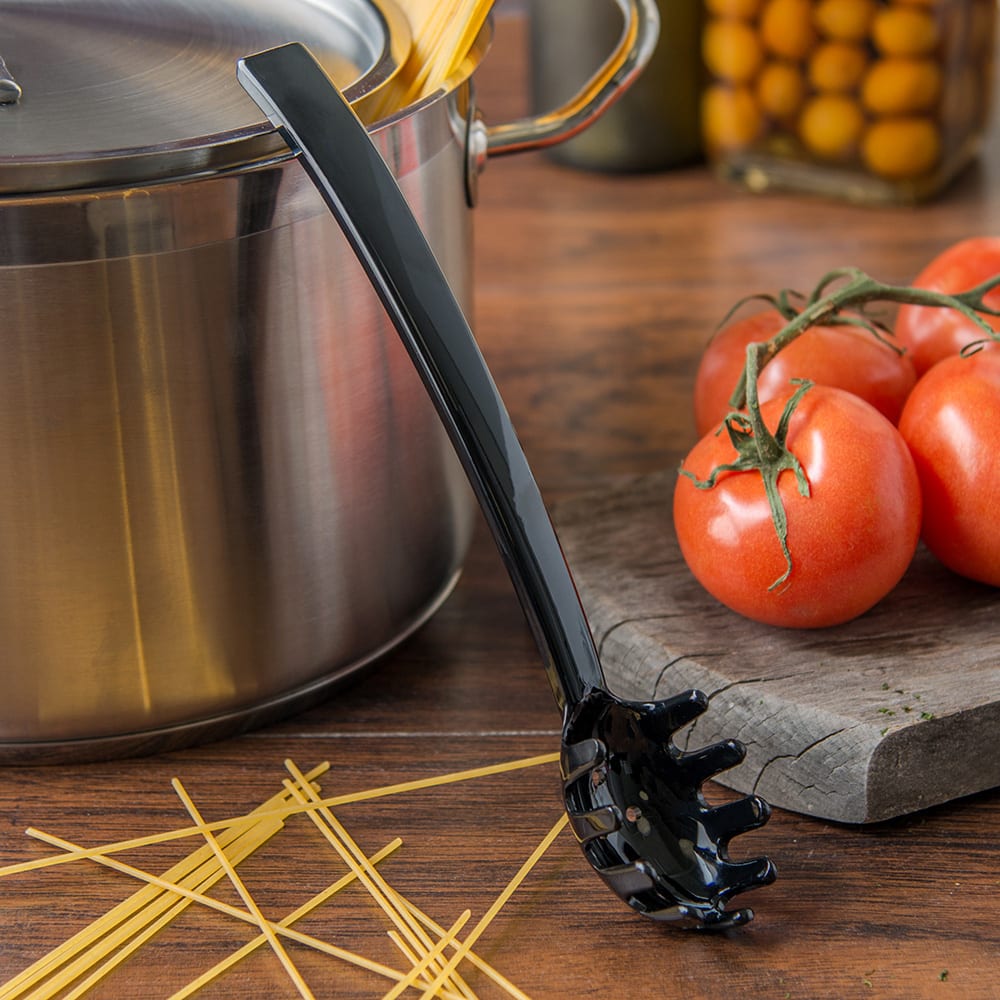 Carlisle 435503 9 1/2"L Buffet Pasta Fork, Plastic, Black