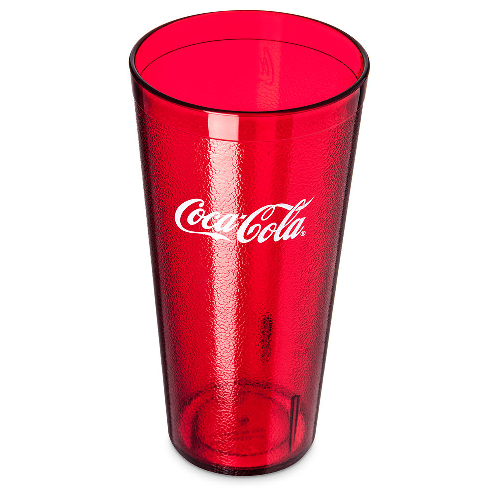 6 New Coke Coca Cola Restaurant Red Plastic Tumblers Cups 24oz Carlisle 