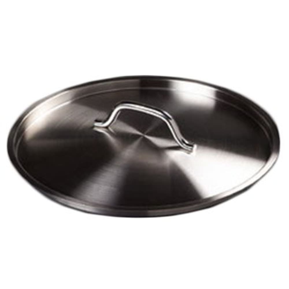 Winco WKCS-18 17-3/4 Stainless Steel Wok Cover with Handle