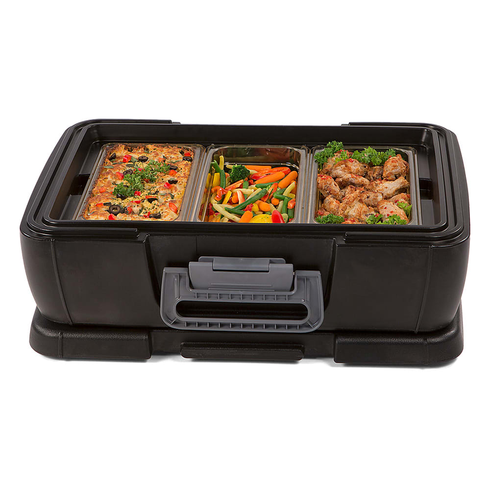 Carlisle IT14003 Cateraide™ Insulated Food Carrier 12 qt w/ (1) Pan  Capicity, Black