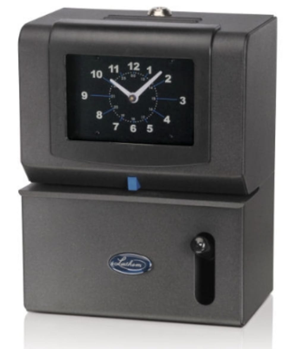 Lathem 2126 Time Clock, Manual, 24/100, Military Time