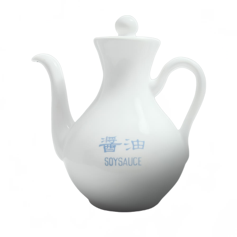 Cameo China 210-15S 5 oz Imperial Soy Sauce Dispenser - Ceramic, White