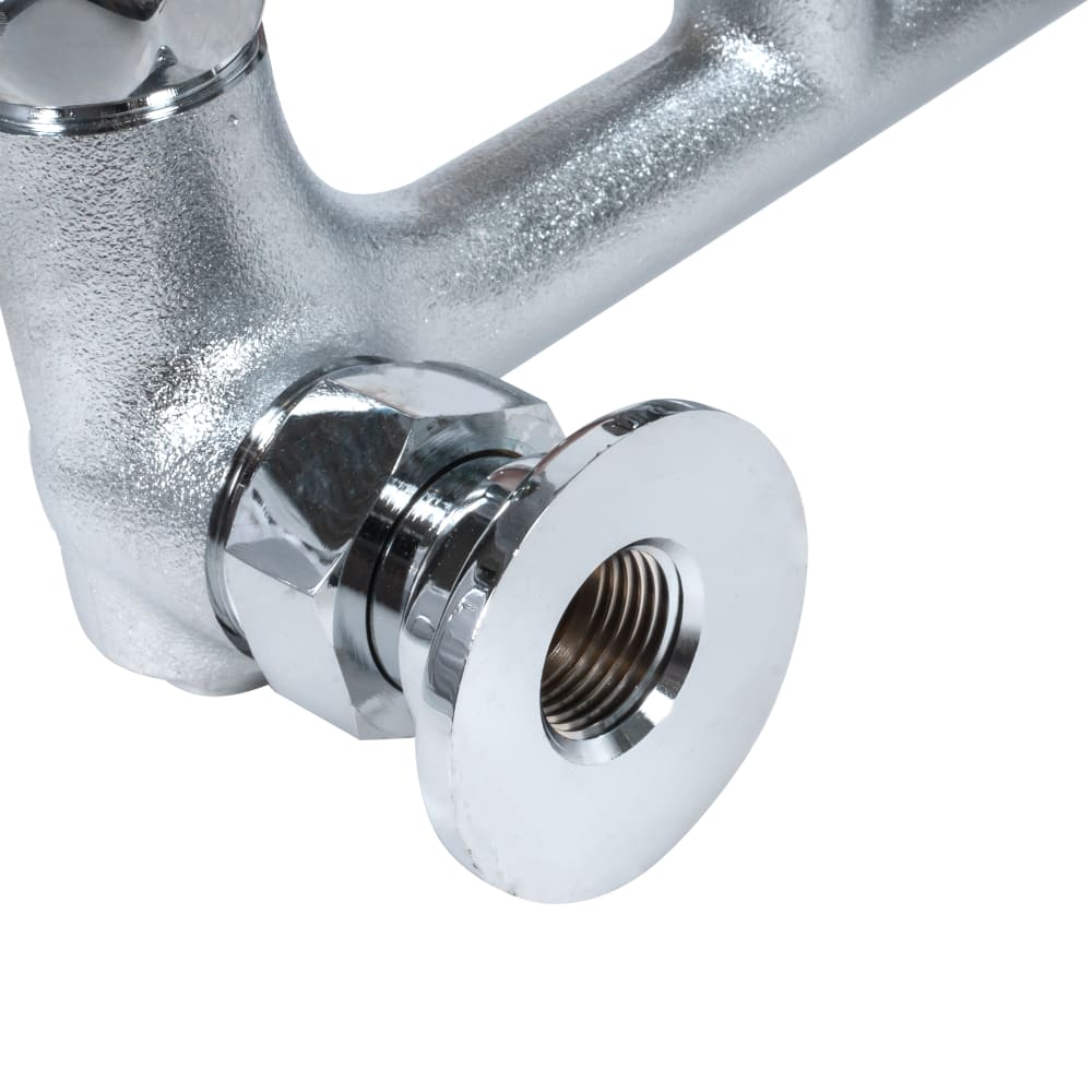 T&S B0665BSTR Service Sink Faucet, Vacuum Breaker Nozzle, Rough Chrome