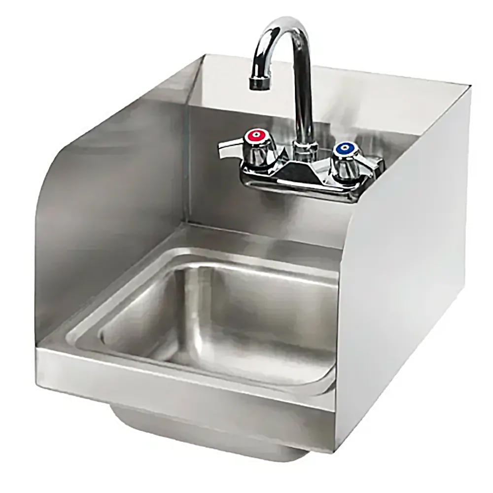 Stainless Steel Hand Sink Includes Side Splash NSF Commercial Equipment 10x14in for sale online 