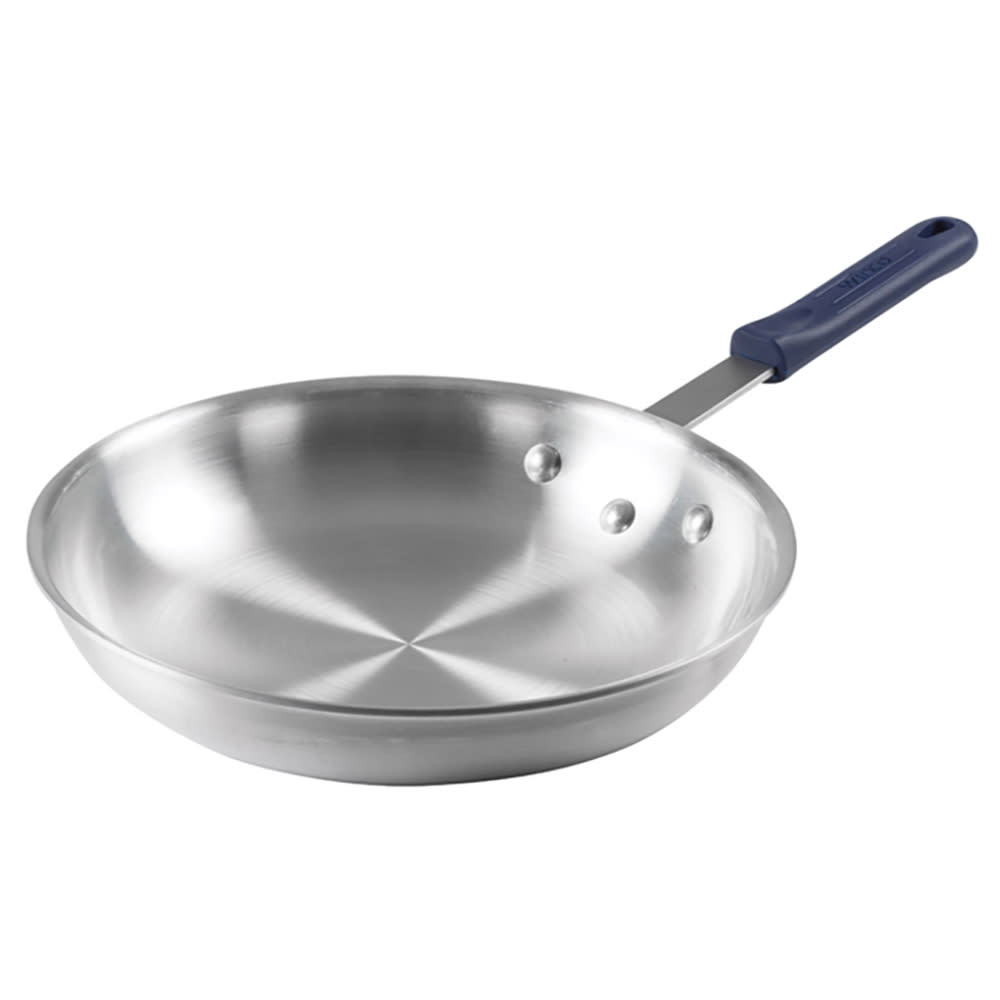 Winco AFP12AH 12" Aluminum Frying Pan w/ Solid Silicone Handle