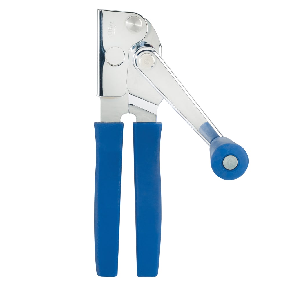 Winco CO902 8 3/4" Chrome Plated Manual Can Opener w/ Large Crank Handle