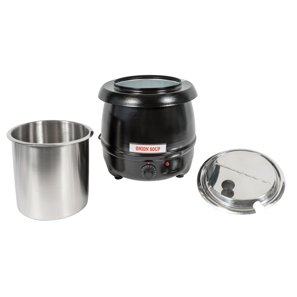 Winco ESW-66 10 qt Countertop Soup Warmer w/ Thermostatic Controls 