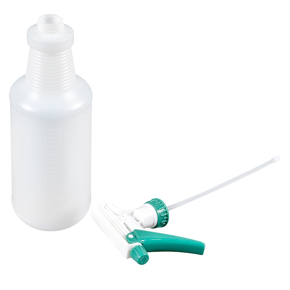 100ml White Gloss Spray Bottle With Trigger Top - Bottle & Trigger Spr