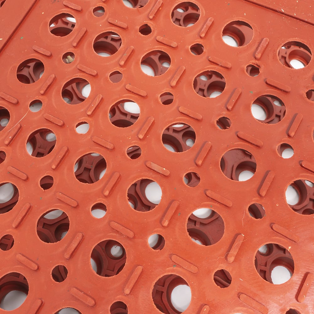 Winco RBM35R Grease Proof Floor Mat w/ Beveled Edges, Rubber, 3' x 5