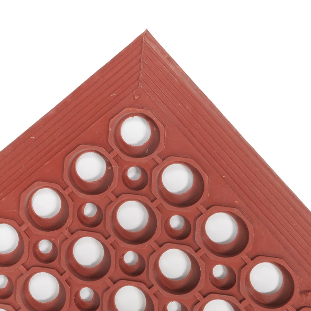 Winco RBM35R Grease Proof Floor Mat w/ Beveled Edges, Rubber, 3' x 5