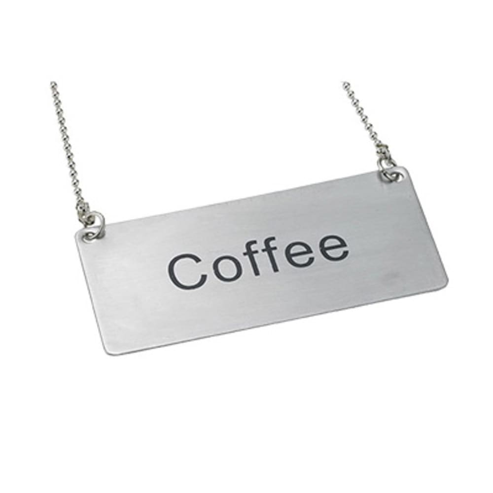 Coffee Cal-Mil 618-1 Beverage Chain Sign 24" Chain Length 