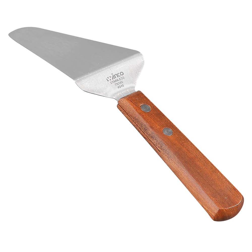 Winco Pie Server - 5 1/2" Stainless Steel Blade With Comfort Grip Black Handle