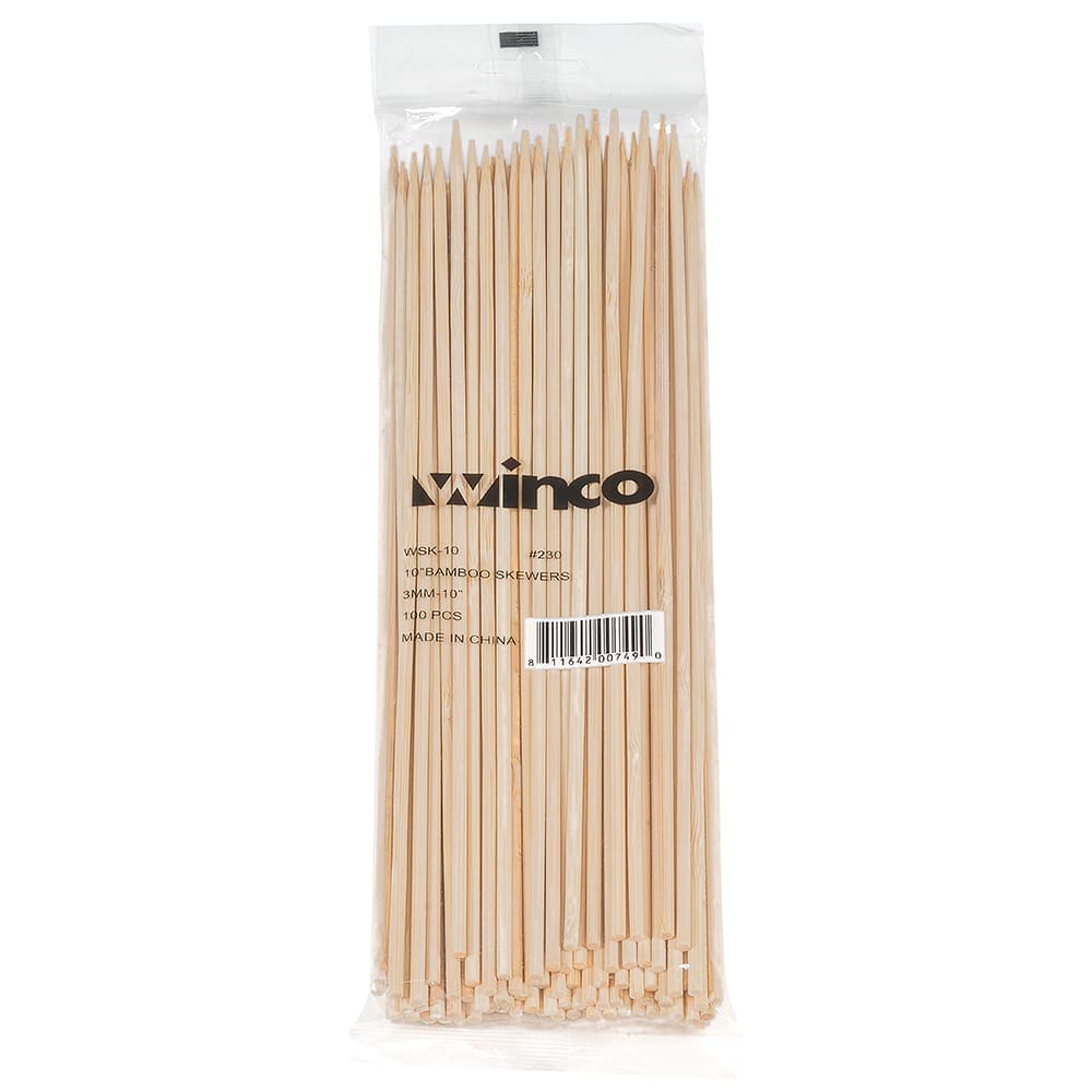 12-Inch Bamboo Skewers 100/PK Winco WSK-12 