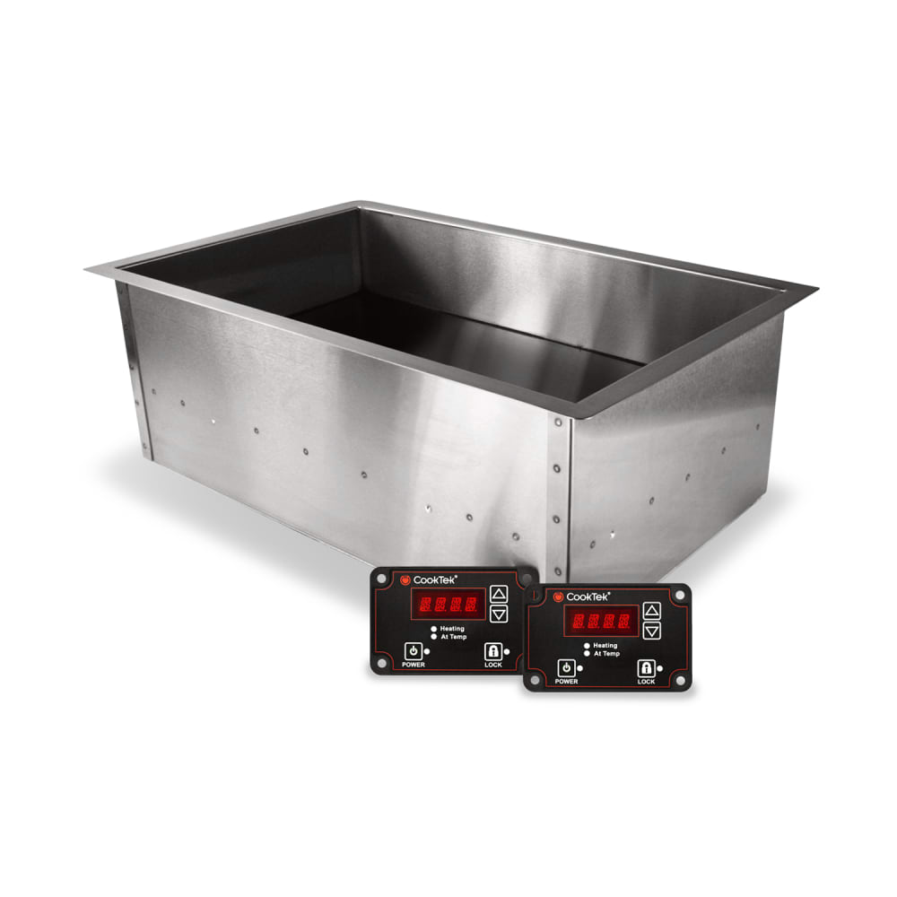 CookTek 661601 Drop In Induction Hot Food Well w/ (1) 4"D Full Size Pan