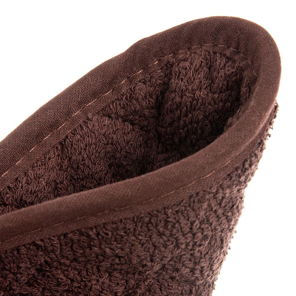 San Jamar 802TPH Heavy Duty Terry Cloth Pot Holder, 8 x 8", Brown