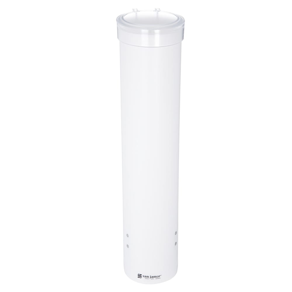 San Jamar C3165WH Cup Dispenser, Surface Mount, Cone & Paper Cups