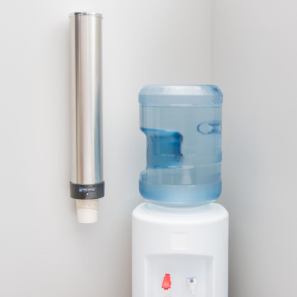 San Jamar C3400P Cup Dispenser, Surface Mount, All Cup Types