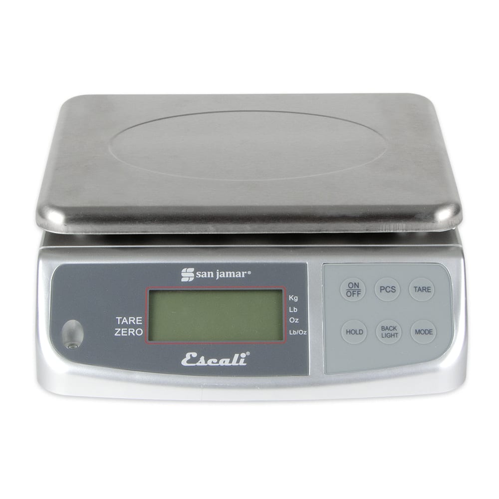 San Jamar SCDGM66 Escali 66 lb Square Digital Scale w/ Removable