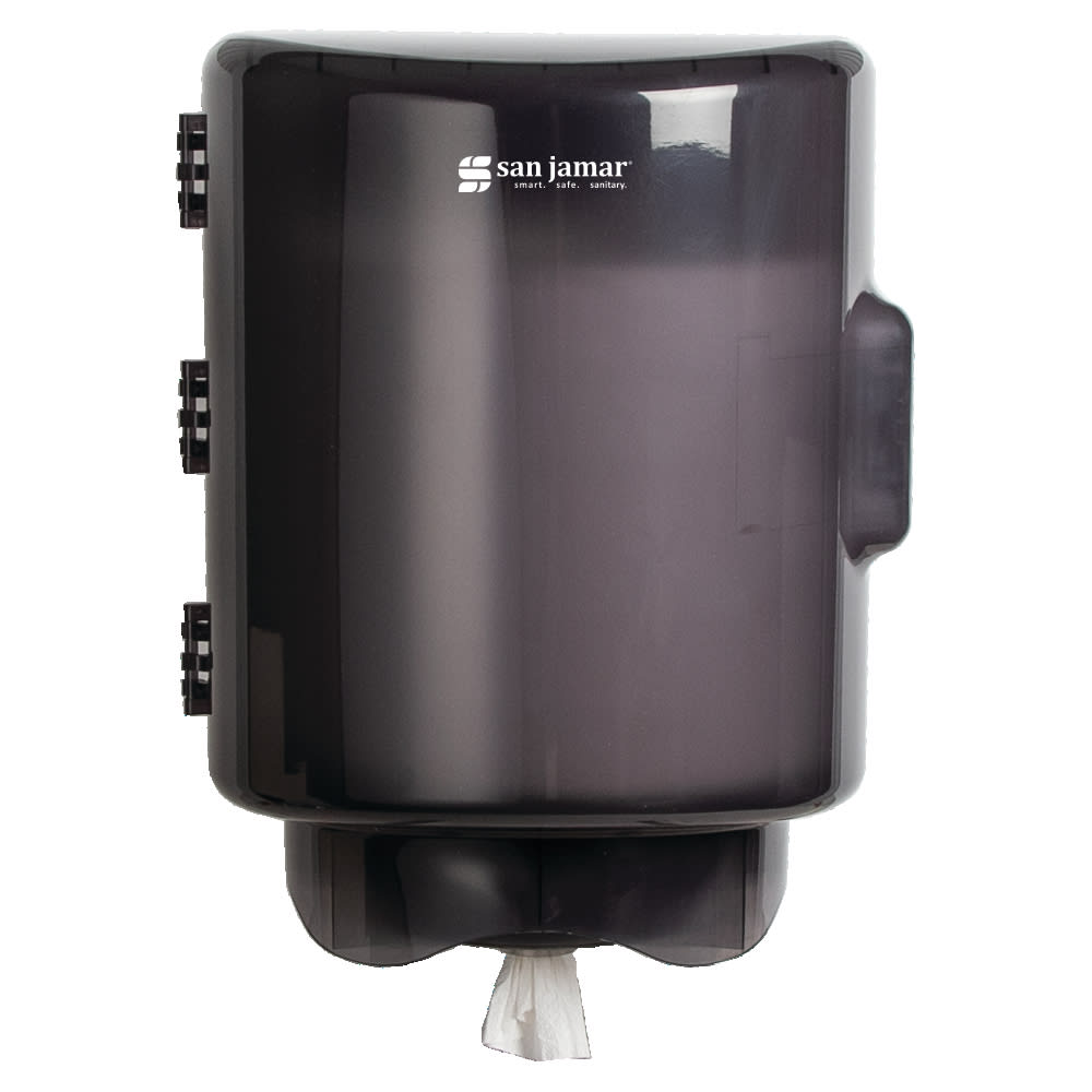 Black Pearl San Jamar T410TBK Adjustable Centerpull Towel Dispenser 