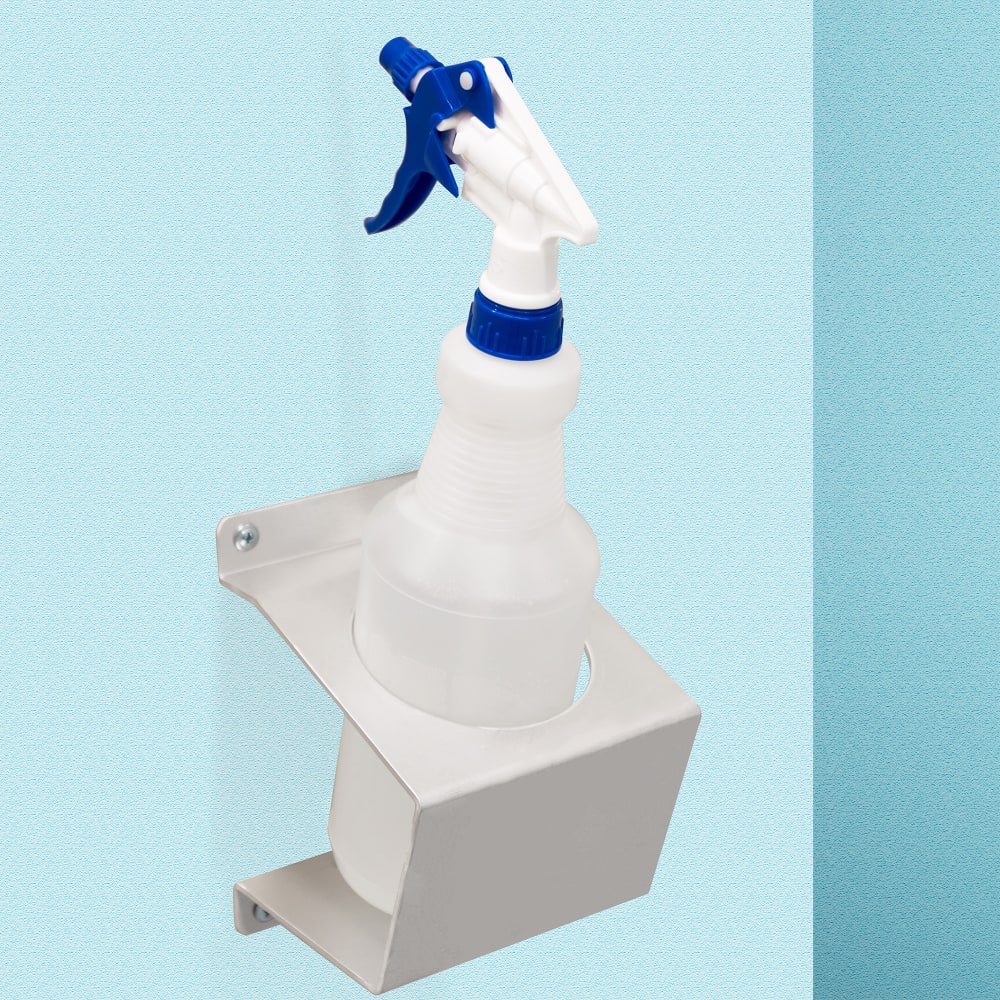 New Age 53169 Single Spray Bottle Holder w/ 3 3/4" Diameter Hole, Aluminum