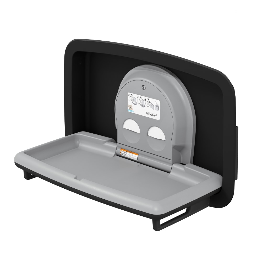 Koala Kare KB310SSREMBLK Horizontal Recessed Changing Station Gray
