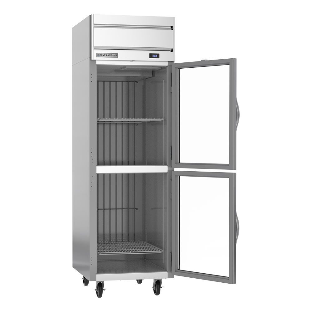 Beverage Air HF1HC1HG 26" One Section Reach In Freezer, (2) Glass Door