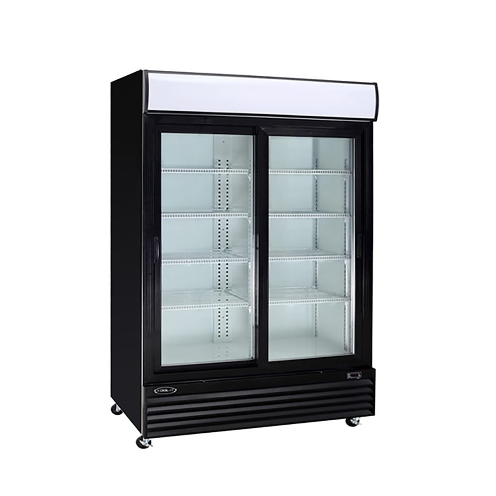 KoolIt KSM42 52 2/5" Two Section Glass Door Merchandiser (2