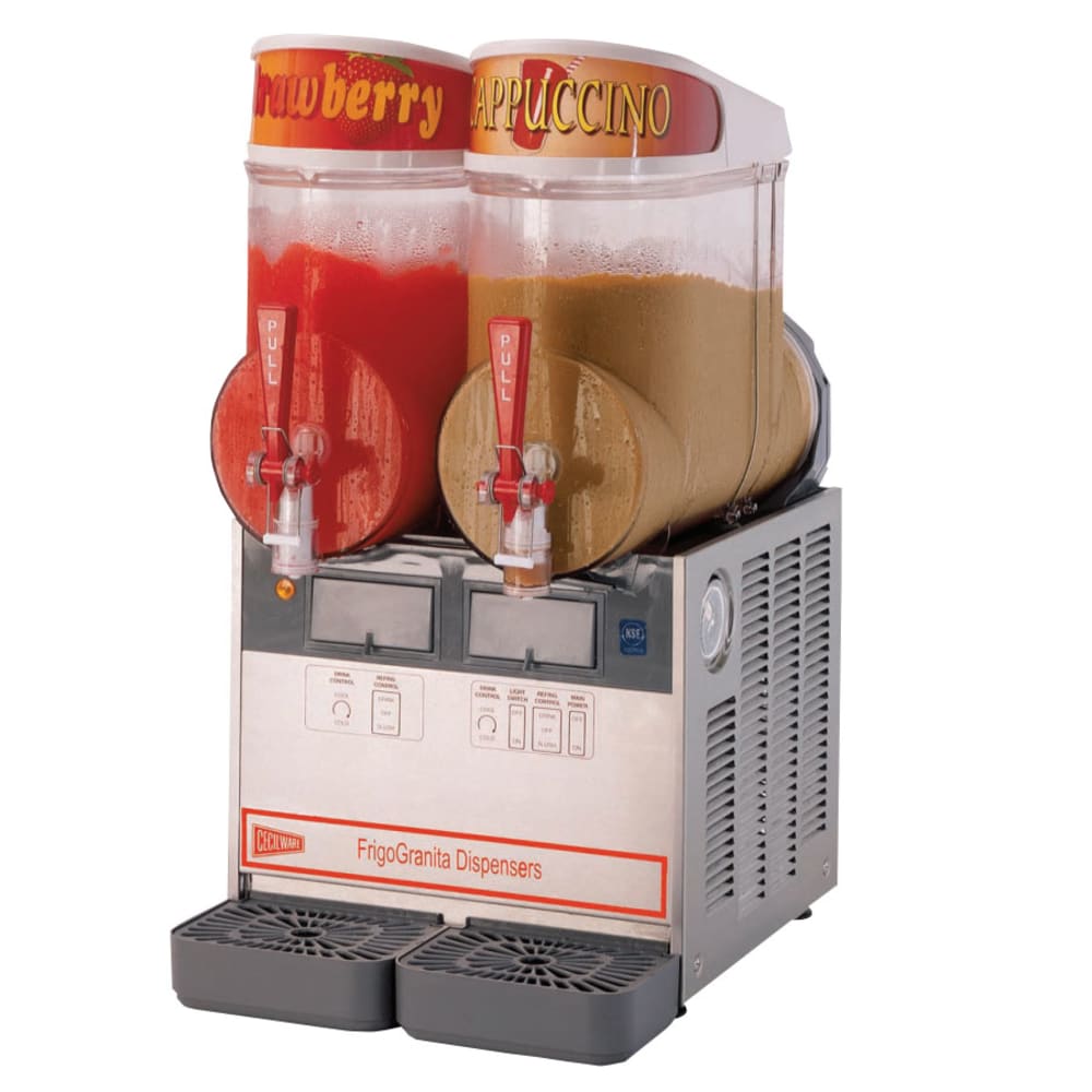 Cecilware Pro NHT2UL 14 1/4" FrigoGranita® Frozen Beverage Dispenser w