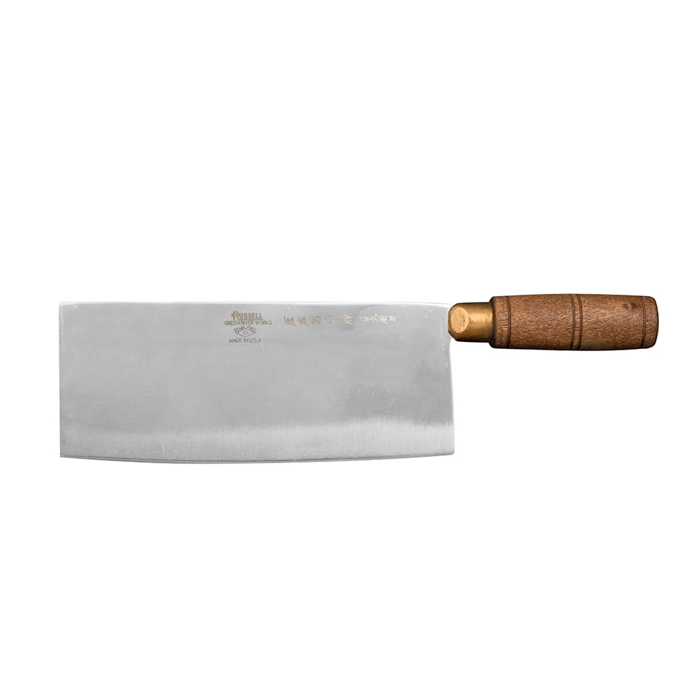 Dexter Russell 8915 8" Chinese Chef's Knife w/ Walnut Handle, Carbon Steel